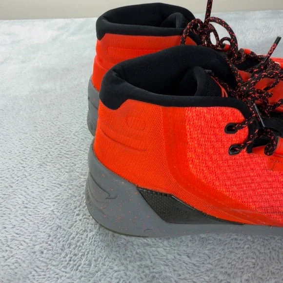 Under Armour Curry 3 Bolt Orange Athletic Shoes Mens Size 13